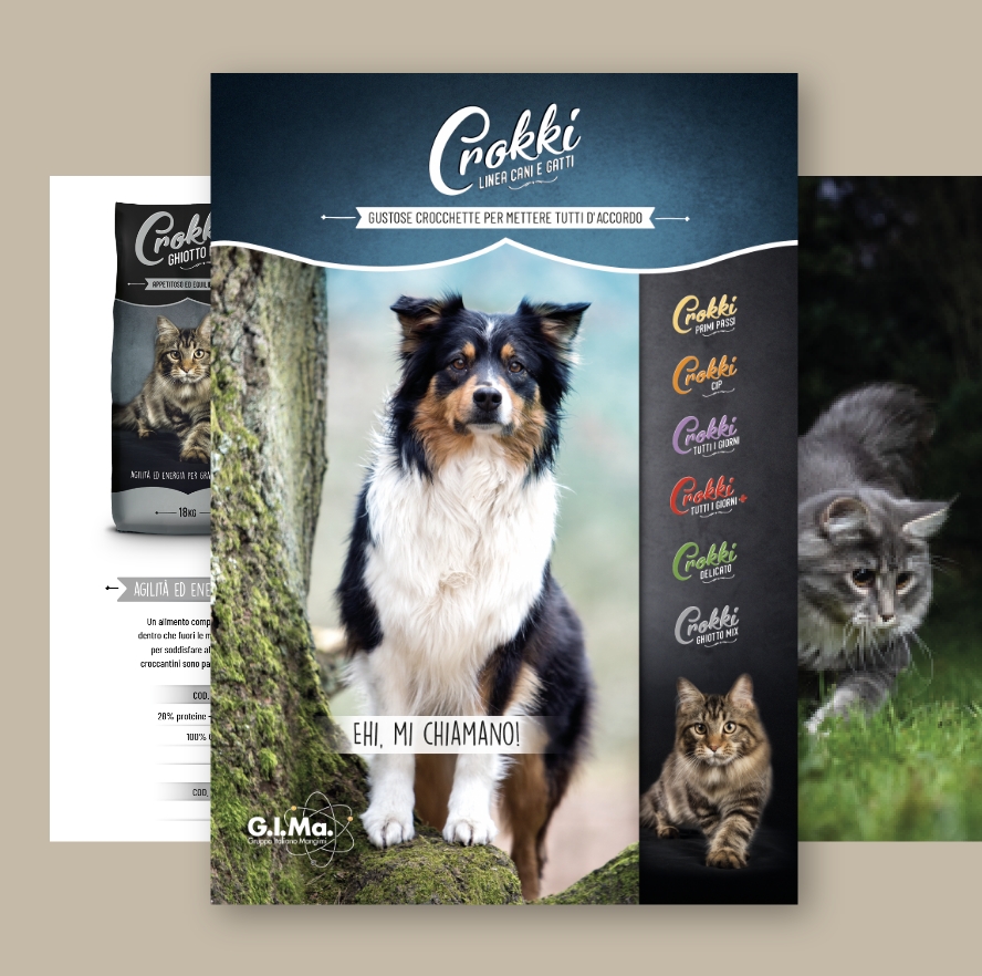 Crokki – linea di alimenti per cani e gatti studiata e formulata per una nutrizione avanzata.